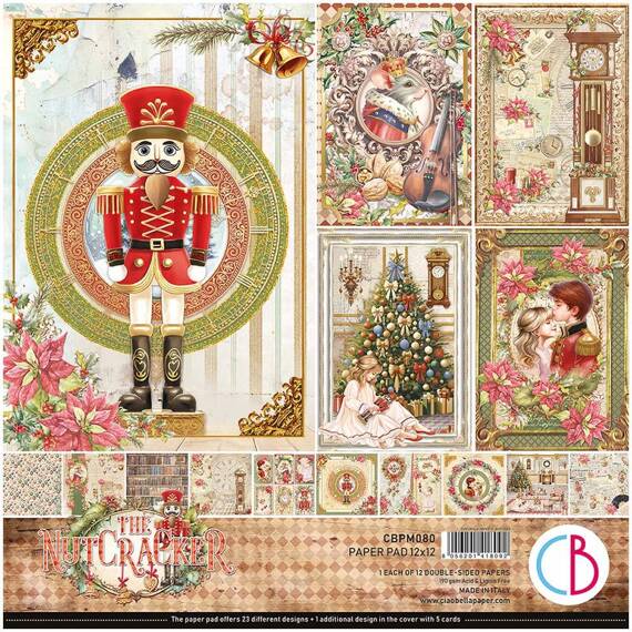 Zestaw papierów do scrapbookingu 30x30cm - Ciao Bella - The Nutcracker