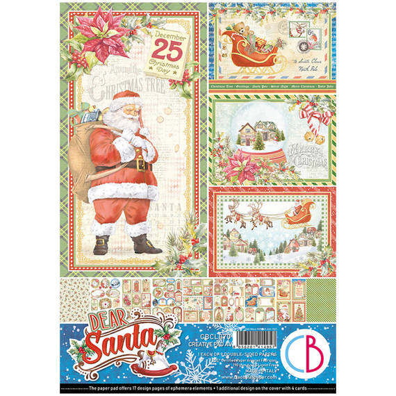 Zestaw papierów do scrapbookingu A4 - Ciao Bella - Dear santa