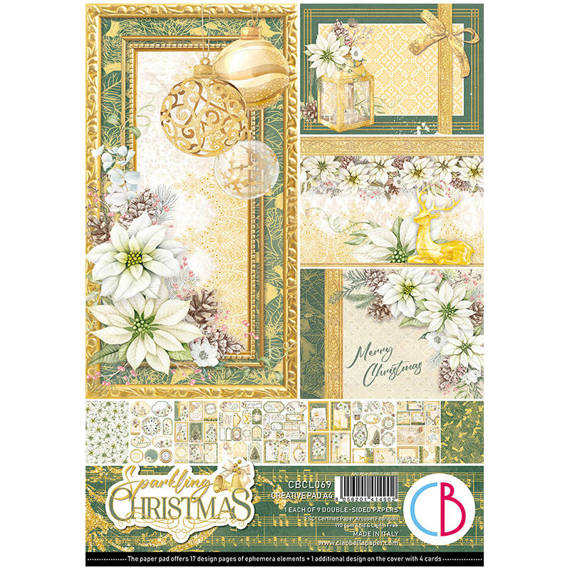 Zestaw papierów do scrapbookingu A4 - Ciao Bella - Sparkling Christmas