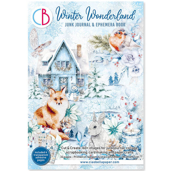 Zestaw papierów do scrapbookingu A4 - Ciao Bella - Winter Wonderland