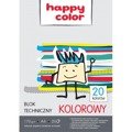 Blok techniczny kolor A4 20ark 20 kolorów - Happy Color