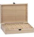 Drewniane pudełko z przegródkami