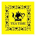 Maska / szablon 16x16cm - Tea Time