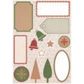 Naklejki papierowe - Dovecraft - Christmas Basics Glitter