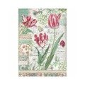 Papier ryżowy A4 - Stamperia - Czerwony tulipan