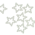 Perełki gwiazdki białe - 50szt