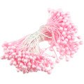 Pręciki perłowe - dziecięcy róż - 160szt