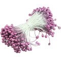 Pręciki perłowe liliowe - 160szt