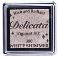 Tusz metaliczny Delicata Small - White Shimmer - biały