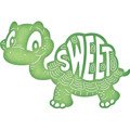 Wykrojnik - Cheery Lynn - Thomas the Turtle żółw SWEET napis