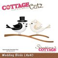 Wykrojnik - Cottage Cutz - Wedding Birds - ptaszki - Państwo Młodzi