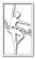Wykrojnik - Poppystamps - Floral Dancer Collage - baletnica