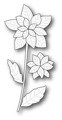 Wykrojnik - Poppystamps - Poinsettia Stem 1336