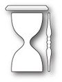 Wykrojnik - Poppystamps - Small Hour Glass - mała klepsydra