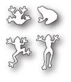 Wykrojnik - Poppystamps - Tiny Frogs - żaby żabki