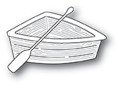 Wykrojnik - Poppystamps - Wooden Rowboat łódka wiosło