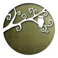 Wykrojnik Sizzix Thinlits - Moonlit Owl - sowa na gałęzi - okienko