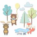 Wykrojnik Sizzix Thinlits - Woodland Baby Set zwierzątka leśne