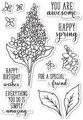 Wykrojnik+stempel - Memory Box - Spring Lilacs - lilak / bez
