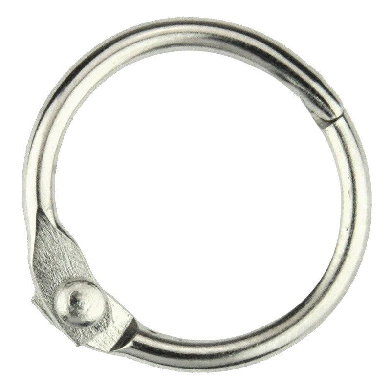Kółko do spinania 19mm srebrne 1szt.