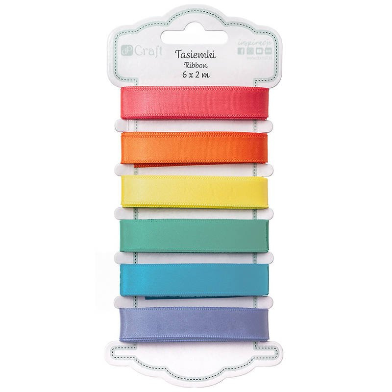Tasiemki - DP Craft - Brights 6x2m - tęcza