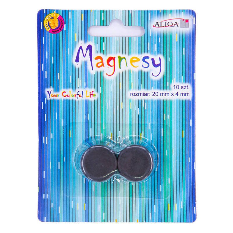 Magnesy ferrytowe - 20mmx4mm - 10szt