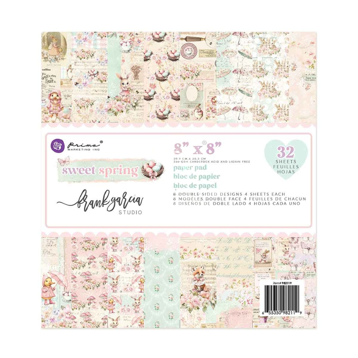 Zestaw papierów do scrapbookingu 20x20cm - Prima - Sweet Spring