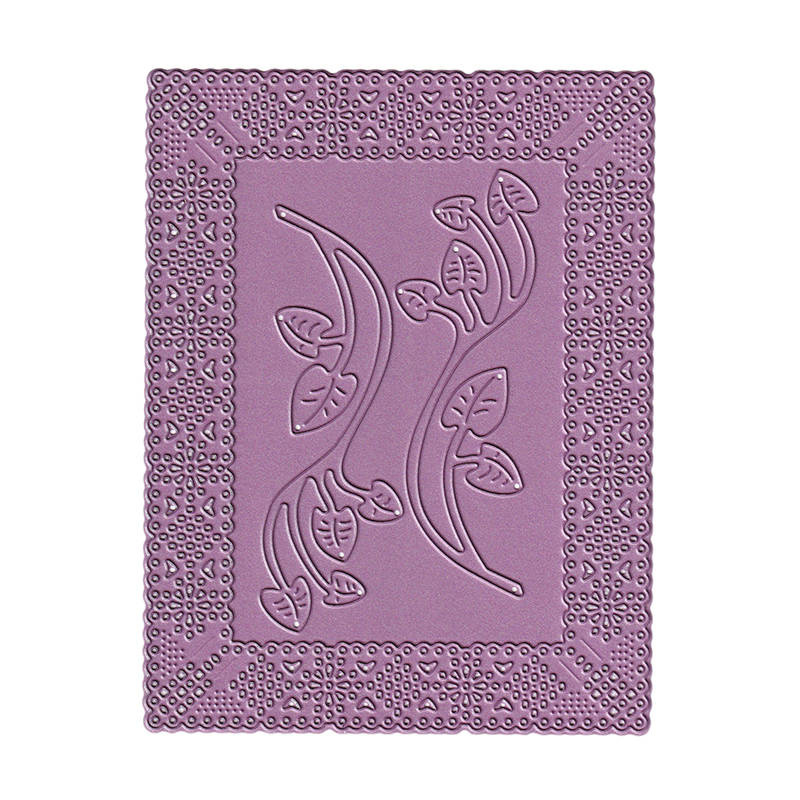Wykrojnik - Cheery Lynn - Victorian Garden Doily Frame FRM128 ramka gałązki